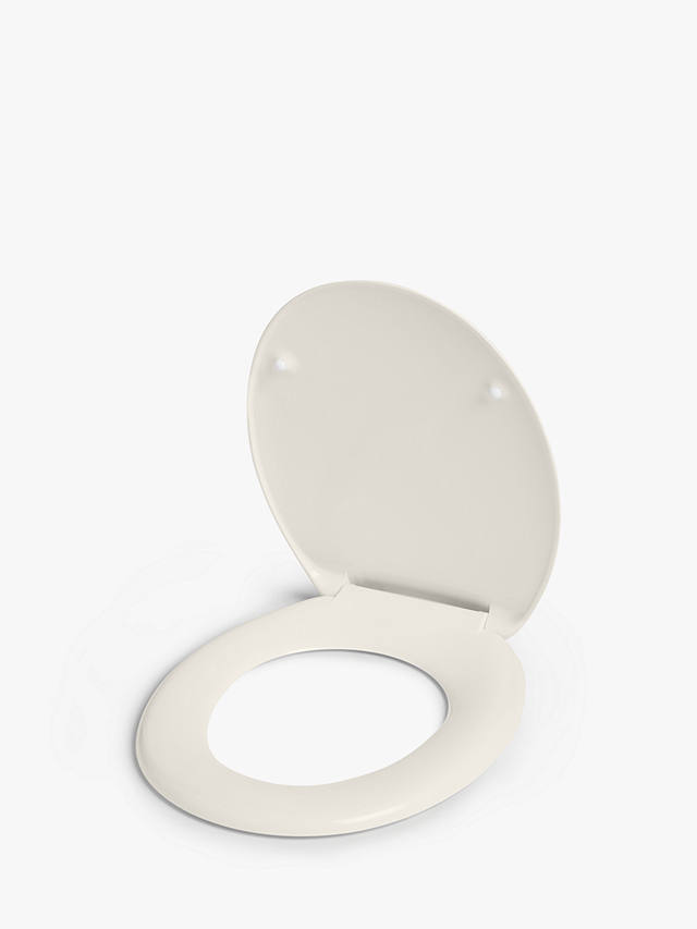 John Lewis Antibacterial Standard Toilet Seat White 