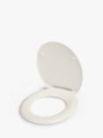 John Lewis Antibacterial Standard Toilet Seat, White