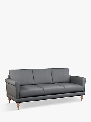 Scroll Range, ANYDAY John Lewis & Partners Scroll Large 3 Seater Sofa, Light Leg, Topaz Grey