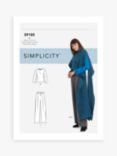 Simplicity Misses' Knit Top, Trousers and Knit Cape, S9185
