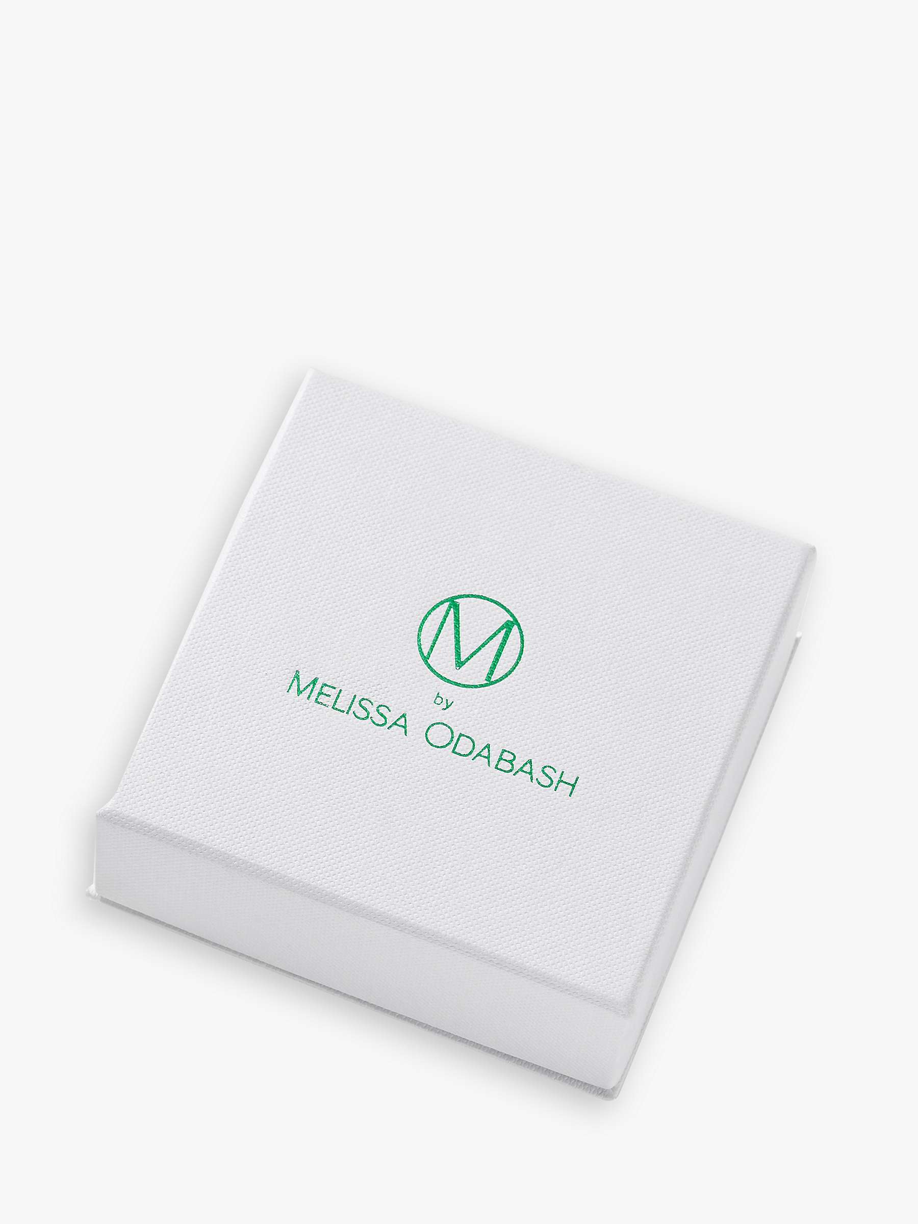Buy Melissa Odabash Crystal Hoop Pendant Necklace, Silver/Gold Online at johnlewis.com