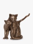 Frith Sculpture Making Friends Cat Sculpture by Paul Jenkins, H15cm, Bronze