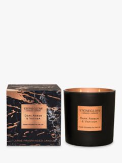 Stoneglow Luna Amber Vetiver Scented Candle, 760g
