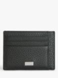 BOSS Crosstown Grained Italian Leather Eight Card Wallet, Black