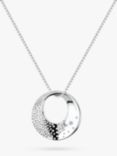 Hot Diamonds Quest Circle Pendant Necklace, Silver