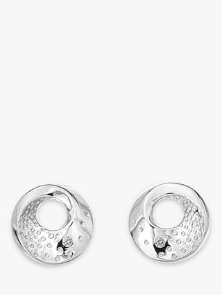 Hot Diamonds Quest Circle Stud Earrings, Silver