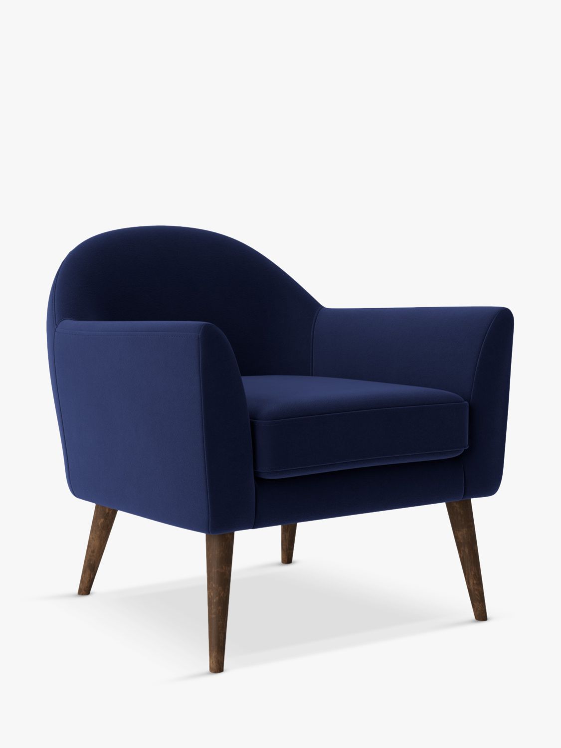 Juno Range, Swoon Juno Chair, Dark Leg, Ink Velvet