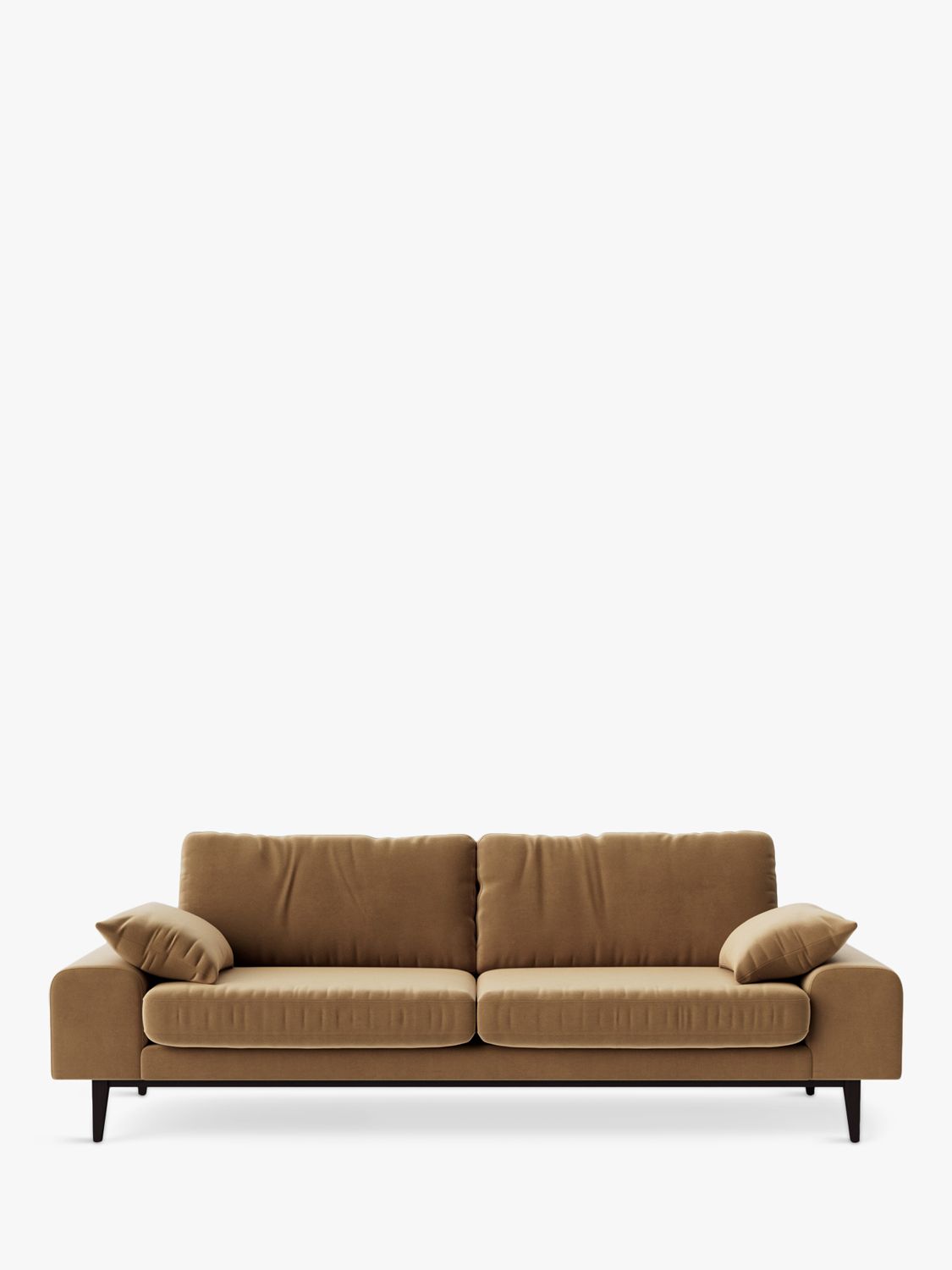 Swoon Tulum Large 3 Seater Sofa, Dark Leg