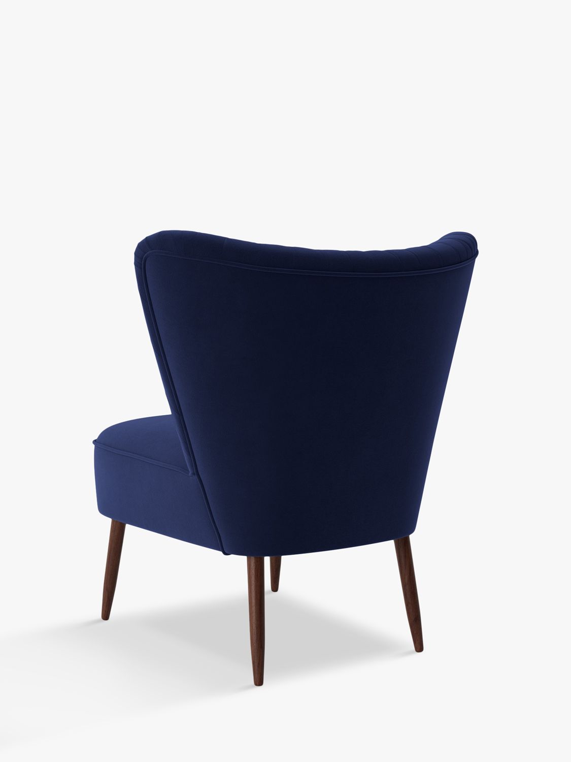 Swoon Quin Chair, Dark Leg, Ink Velvet at John Lewis & Partners