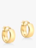 IBB 9ct Gold Wide Creole Hoop Earrings