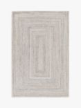 John Lewis & Partners Indoor & Outdoor Braided Rug, Marl Grey, L180 x W120 cm