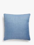 John Lewis ANYDAY Textured Weave Cushion, Blue