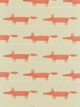 Scion Mr Fox 2 Furnishing Fabric, Neutral/Paprika
