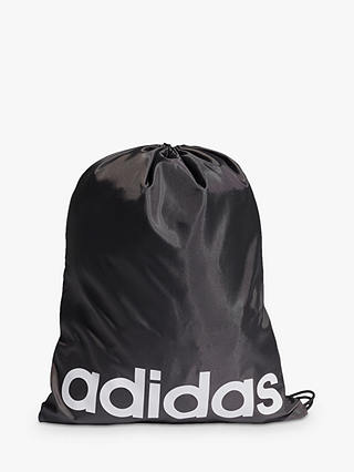 adidas Essentials Logo Gym Sack, Black/White