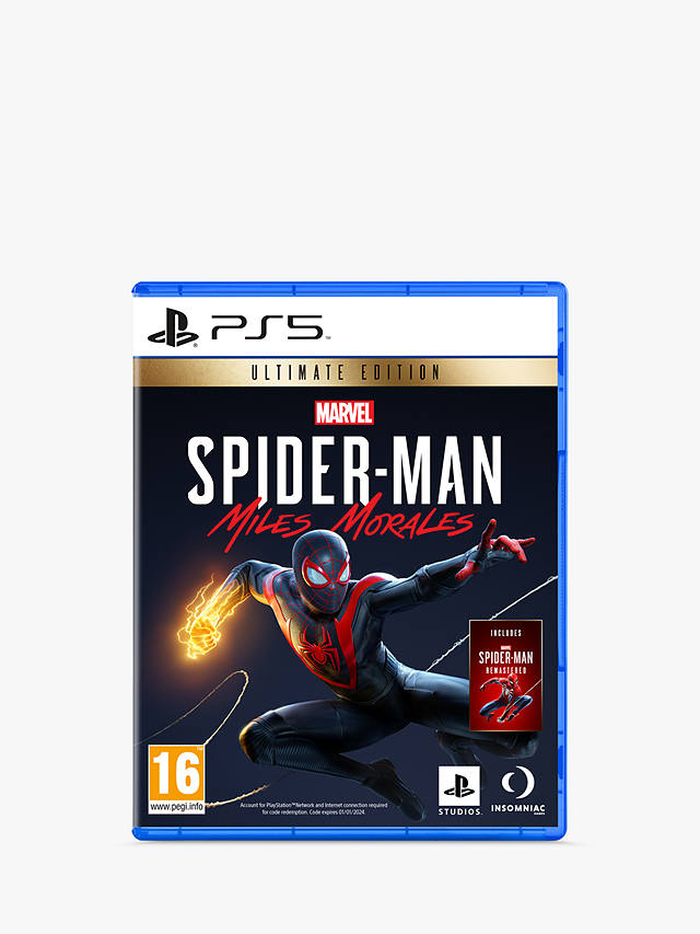 johnlewis.com | Marvel's Spider-Man: Miles Morales Ultimate Edition, PS5