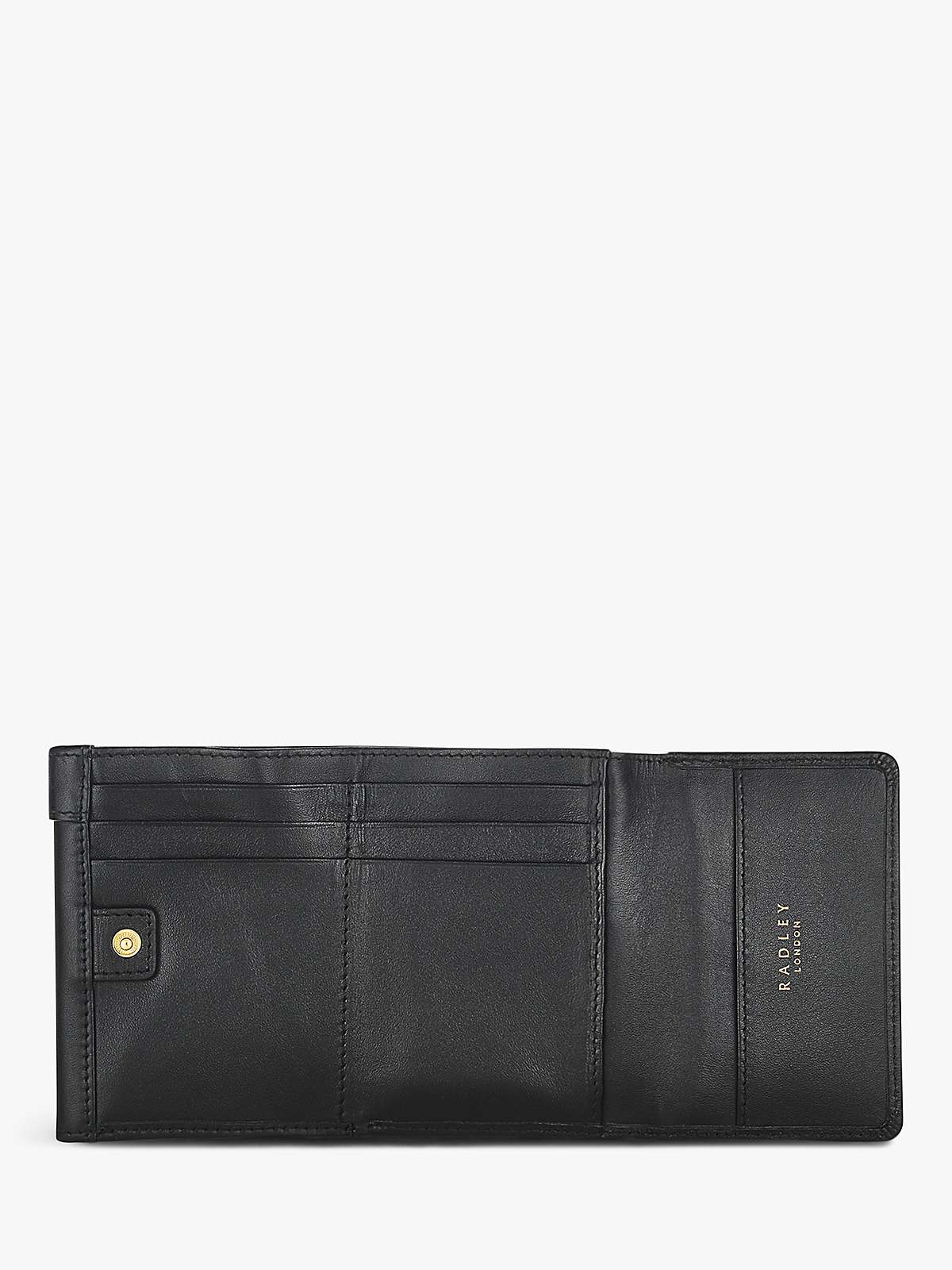Buy Radley London Pockets Leather Tri-Fold Purse, Black Online at johnlewis.com