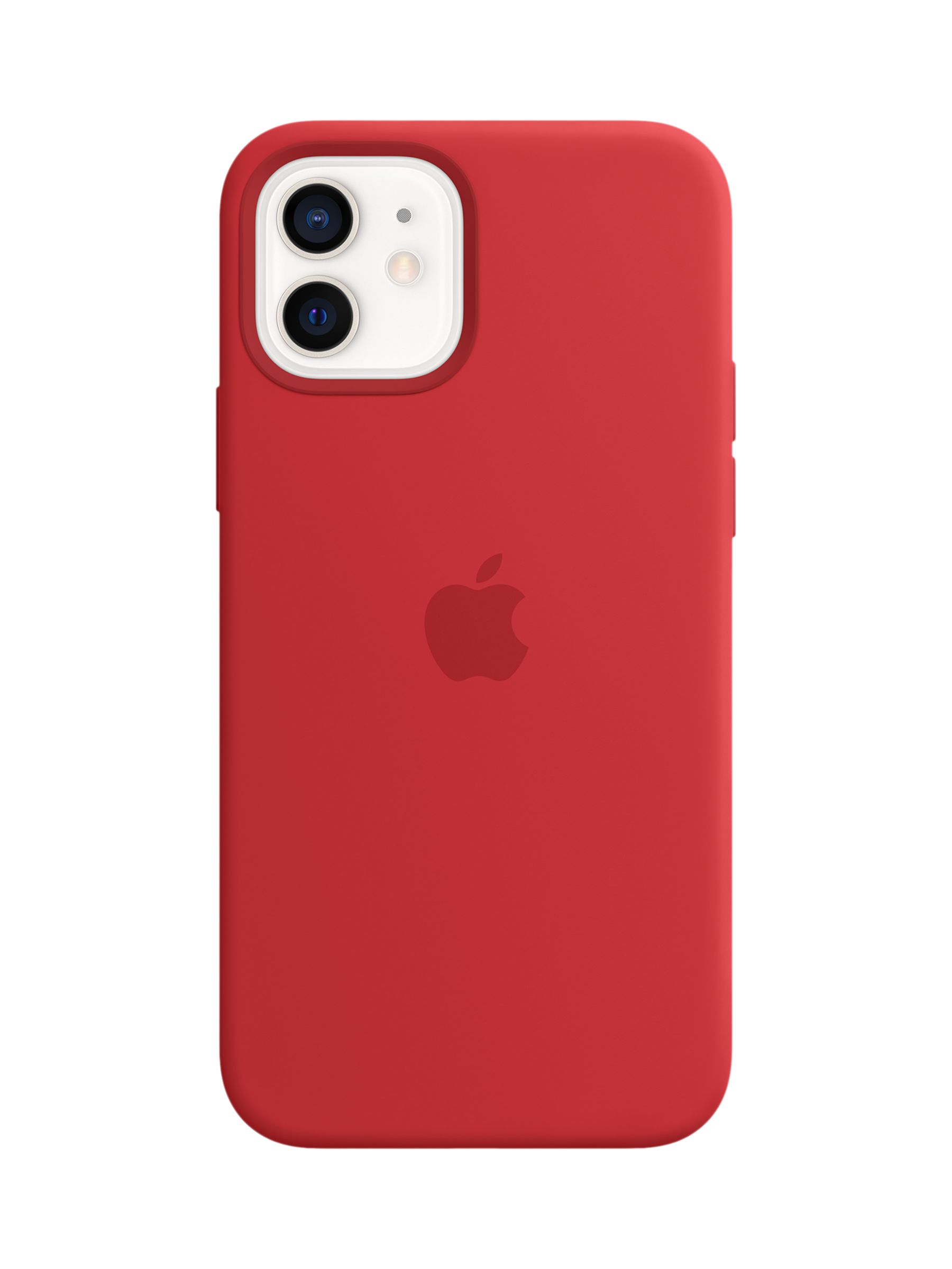 apple iphone 12 mini silicone case with magsafe - (product)red