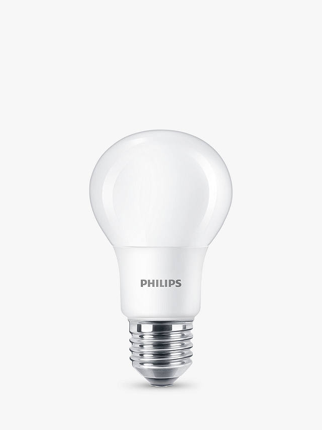 Philips 8W E27 LED Non Dimmable Classic Bulbs, Warm White, Set of 2
