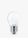 Philips 6.5W E27 LED Non Dimmable Classic Bulb, Warm White