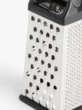 John Lewis Stainless Steel 4-Sided Box Grater