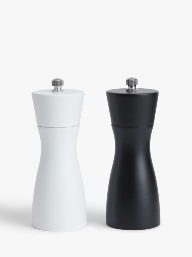 Le Creuset Petite Salt and Pepper Mill Set in Black and White