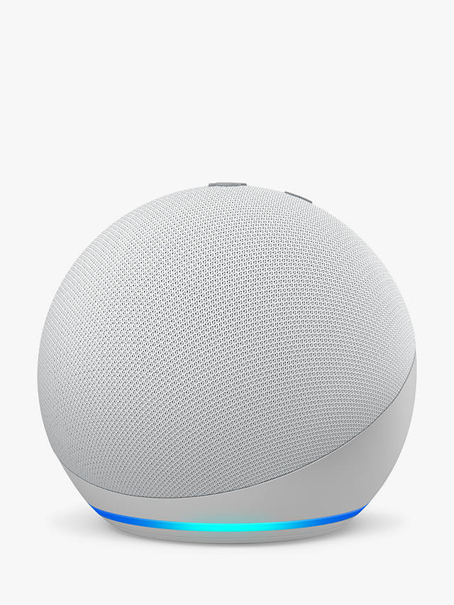 Amazon Echo Dot Smart Speaker with Alexa Voice Recognition & Control, 4th Generation, Glacier White
