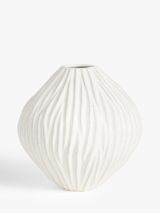 John Lewis Scratch Vase, H21cm, Natural