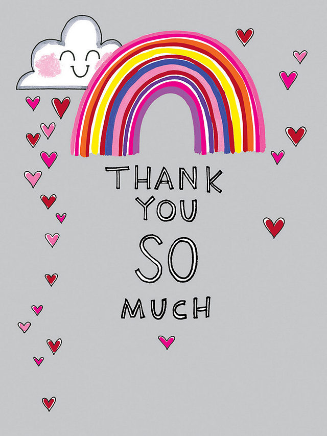 Rachel Ellen Thank You So Much Rainbow Note Cards, Pack of 10