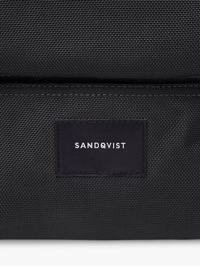 Sandqvist Algot 2.0 Recycled Polyester Water-Resistant Backpack, Black
