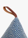 John Lewis Pyramid Door Stop, Navy Diamond