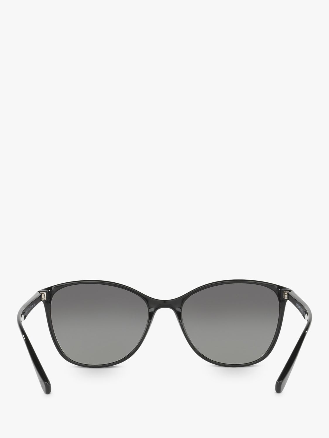 Emporio Armani EA4073 Cat's Eye Sunglasses, Shiny Black/Grey Gradient ...