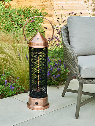 Kettler Kalos Copper Lantern Electric Patio Heater Medium - John Lewis Table Patio Heater