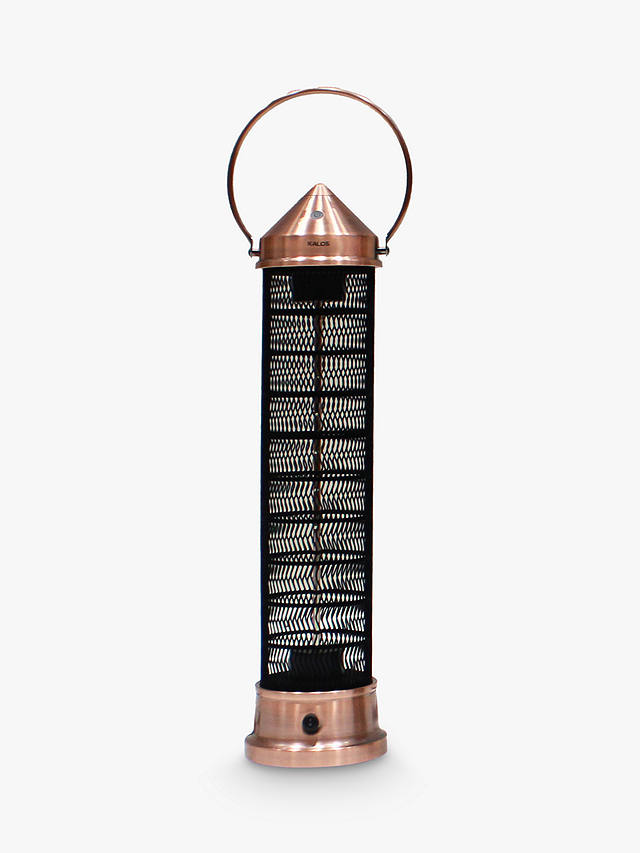 Kettler Kalos Copper Lantern Electric Patio Heater Large - Copper Patio Heater Uk