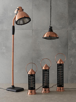KETTLER Kalos Copper Lantern Electric Patio Heater, Large