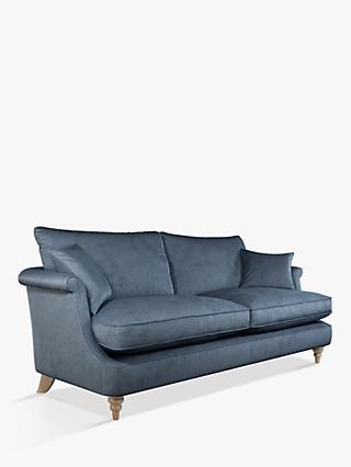 Cosy Range, John Lewis & Partners Cosy Grand 4 Seater Sofa, Light Leg, Titan Blue