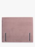 John Lewis Emily Full Depth Upholstered Headboard, Small Double, Deep Velvet Heather