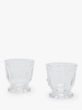 Joules Bee Glass Egg Cups, Set of 2, Clear