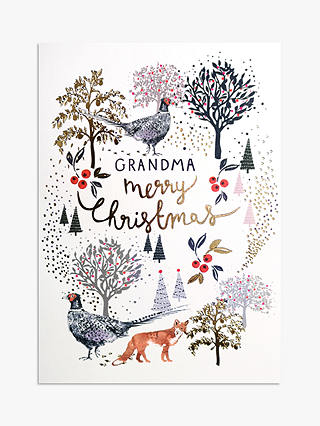 Louise Tiler Animals Grandma Christmas Card