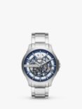 Armani Exchange Men's Automatic Skeleton Bracelet Strap Watch