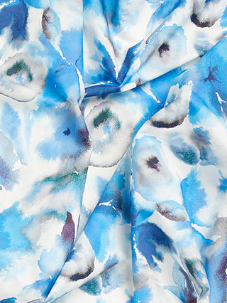 Harlequin Flores Azure Linen Fabric, Blue