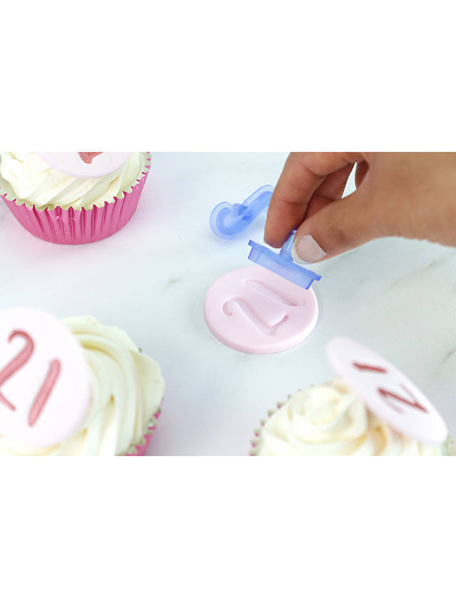 PME Cake Decorating Number & Character Stamping Set, 31 Piece