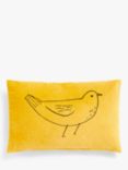 John Lewis ANYDAY Betty Bird Cushion, Mustard