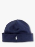 Ralph Lauren Baby Solid Logo Hat, French Navy