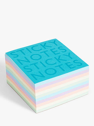 John Lewis ANYDAY Sticky Notes Block
