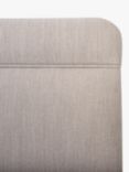 John Lewis Theale Upholstered Headboard, Single, Cotton Effect Beige