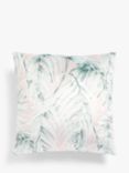 John Lewis ANYDAY Velvet Palm Cushion, Pink