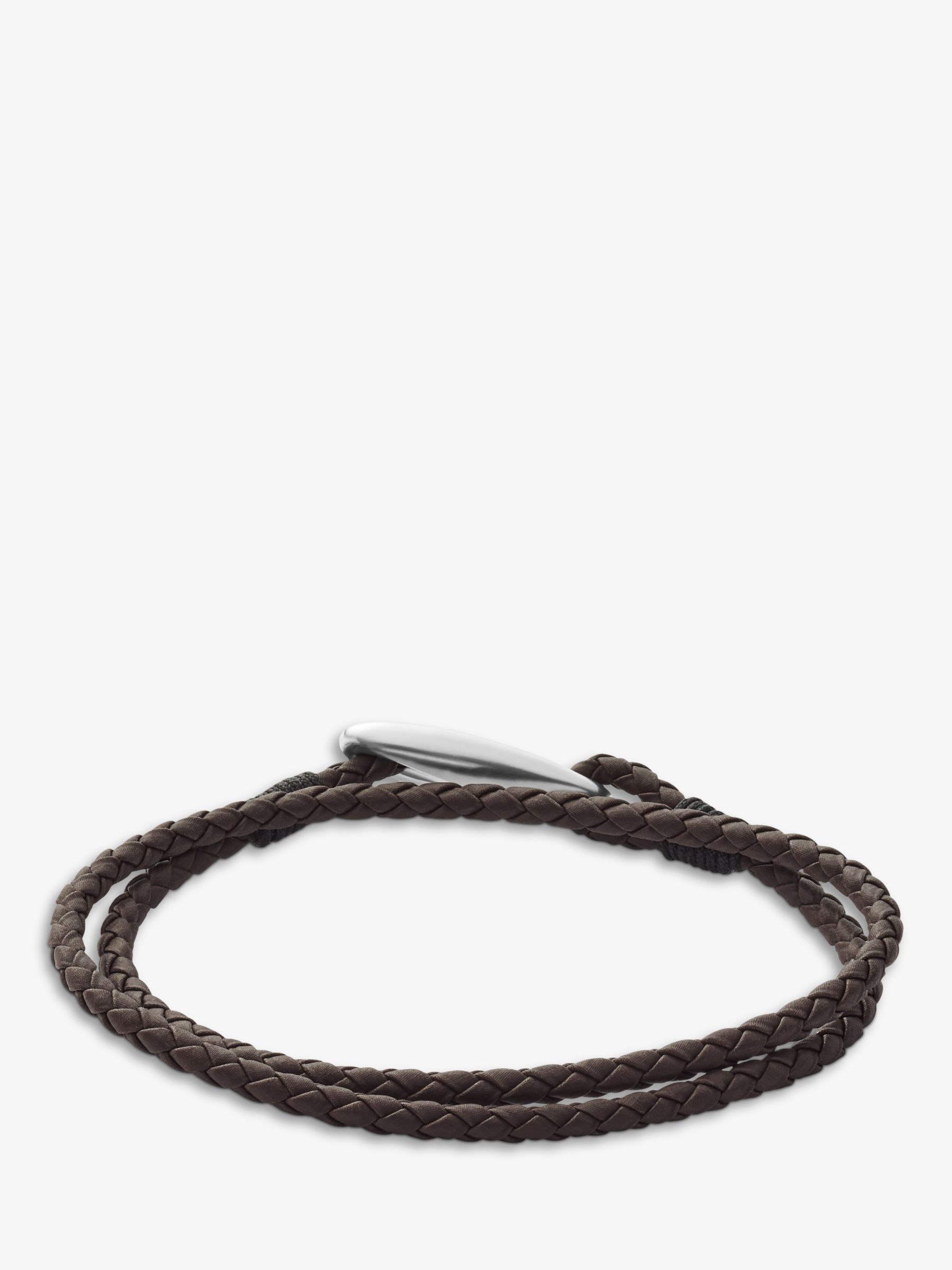Buy Skagen Men's Leather Wrap Bracelet Online at johnlewis.com