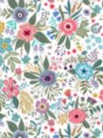 John Lewis Floral Print Fabric, Multi
