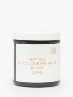 John Lewis Leather Recolouring Balm, 250ml, Black