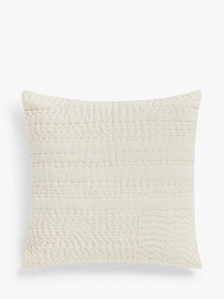 Mother of Pearl Organic Cotton Stitched Cushion, Small